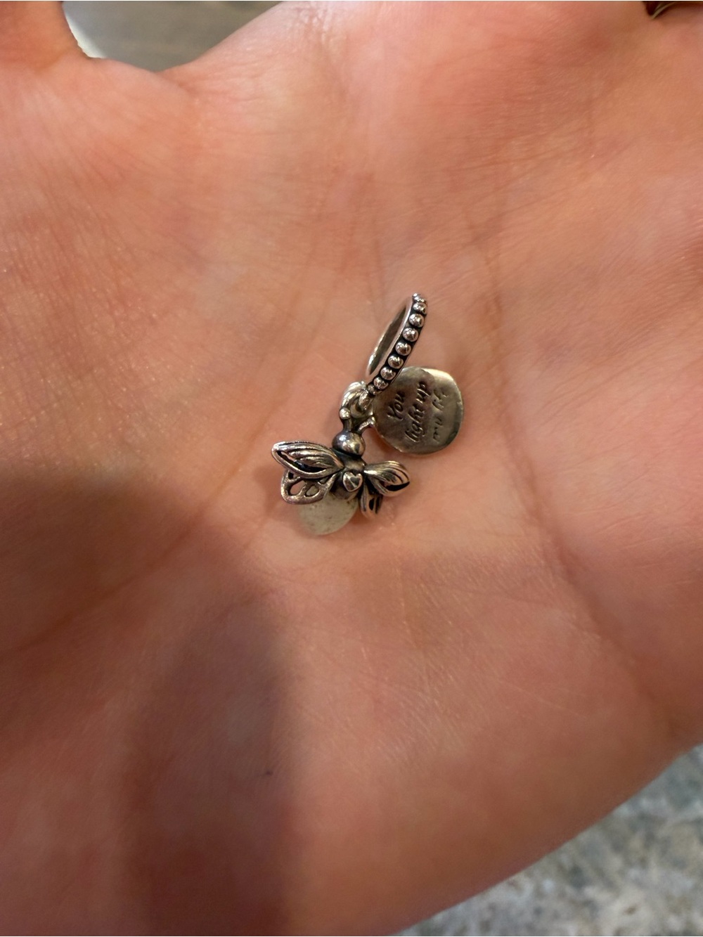 Pandora Sterling Silver Firefly Charm Pendant - Silver